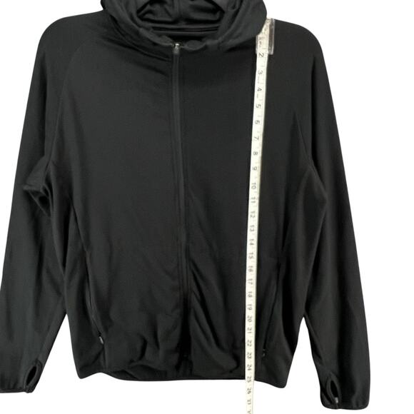 Quince Jacket Womens Small Black Full Zip Hooded Lightweight Recycled Polyester - Picture 6 of 11